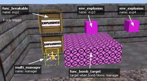 Creating a chain of explosions Creating a chain of explosions