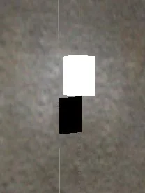 The lamp breaks the wall into polygons The lamp breaks the wall into polygons