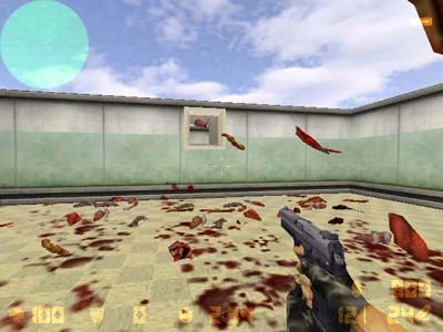 Pieces of meat flying out of the pipe Pieces of meat flying out of the pipe